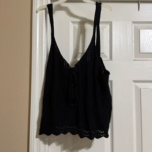 Old Navy Black Knit Sleeveless Top
